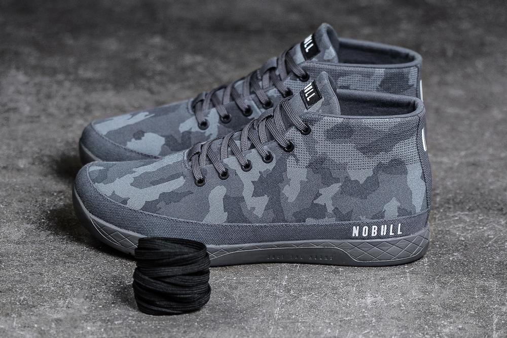 NOBULL Patike Za Trening Muške - Nobull Canvas Mid Tamno Maskirne (673125-NRV)